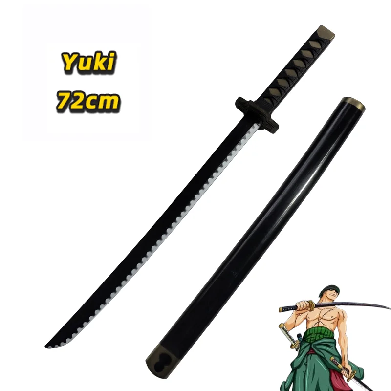 Anime cosplay roronoa zoro katana meč Wado Ichimonji meč PU rola hrať yuki kitsu samurai weapon party boy darčeky 72 cm