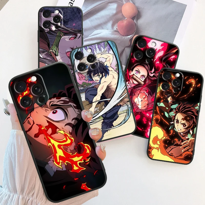 Anime D-Demon S-Slayer Self pre Apple iPhone 16 15 14 13 12 11 xs xr x pro max