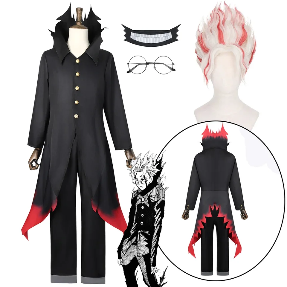 Anime dandadan okarun ken ken takakura cosplay kostým parochne maska ​​Turbo babičky Powers čierne uniformy obleky Halloween kostýmy pre mužov