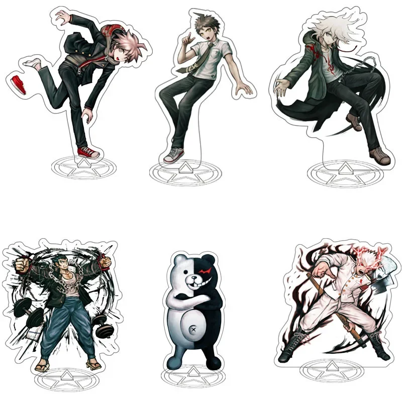 Anime danganronpa akrylový stojanový model hračky Monokuma naegi makoto kirigiri kyouko figuár