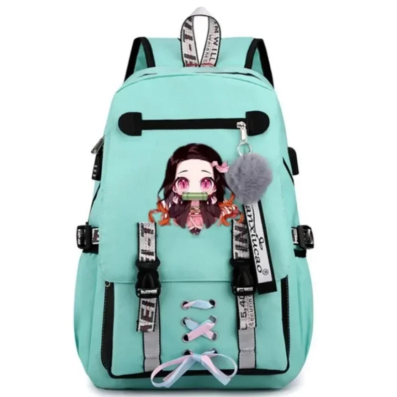 Anime Demon Slayer batoh Kamado Nezuko Cosplay unisex Študenti Školská taška Karikačný kníhkupe prenosný notebook cestovná ruka batoh vonkajšia taška