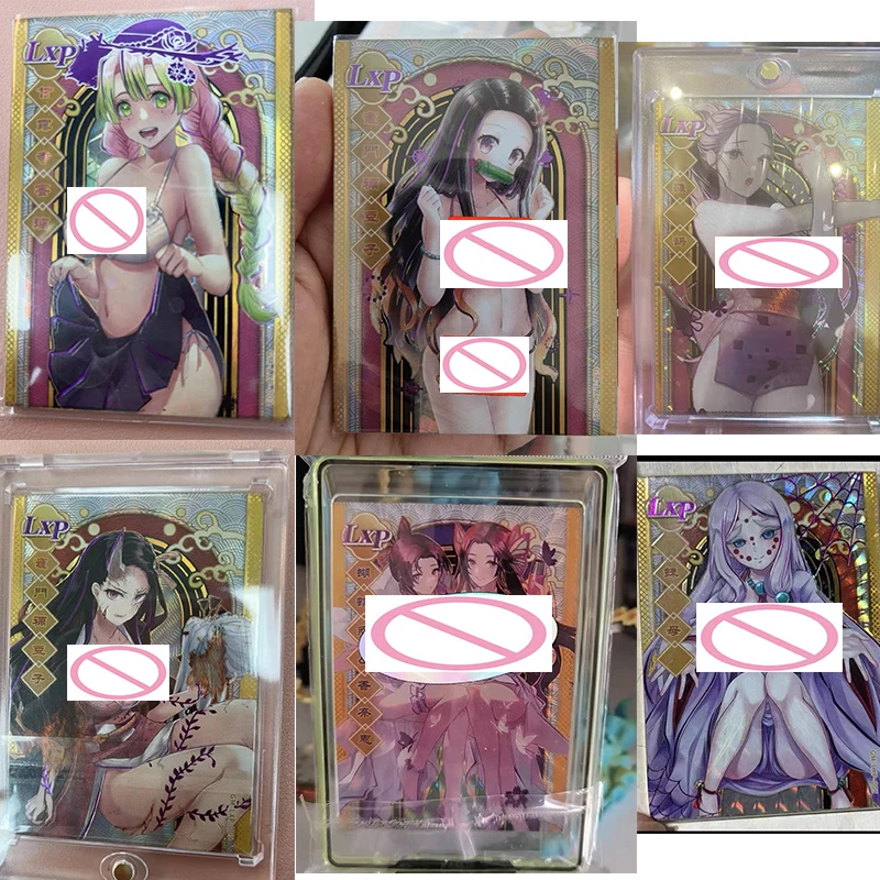 Anime Demon Slayer Limited Edition Kanroji Mitsuri Hinatsuru Nezuko Kochou Shinobu Kanae Game Collectible Card Toy Toy