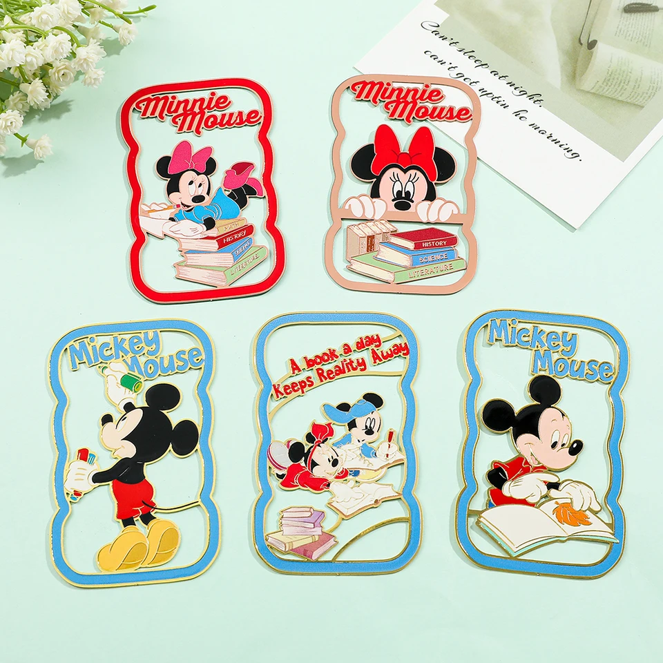 Anime Disney Mickey záložky Metalové záložky Roztomilé dievčatá Fanúšikov