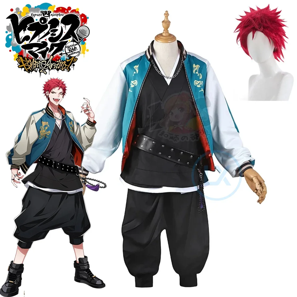 Anime Division Rap Battle Cosplay DRB hypnóza Mic Kuko Harai Evil Monk Cosplay Costume Bunda Pant Suit Halloween Uniform Set