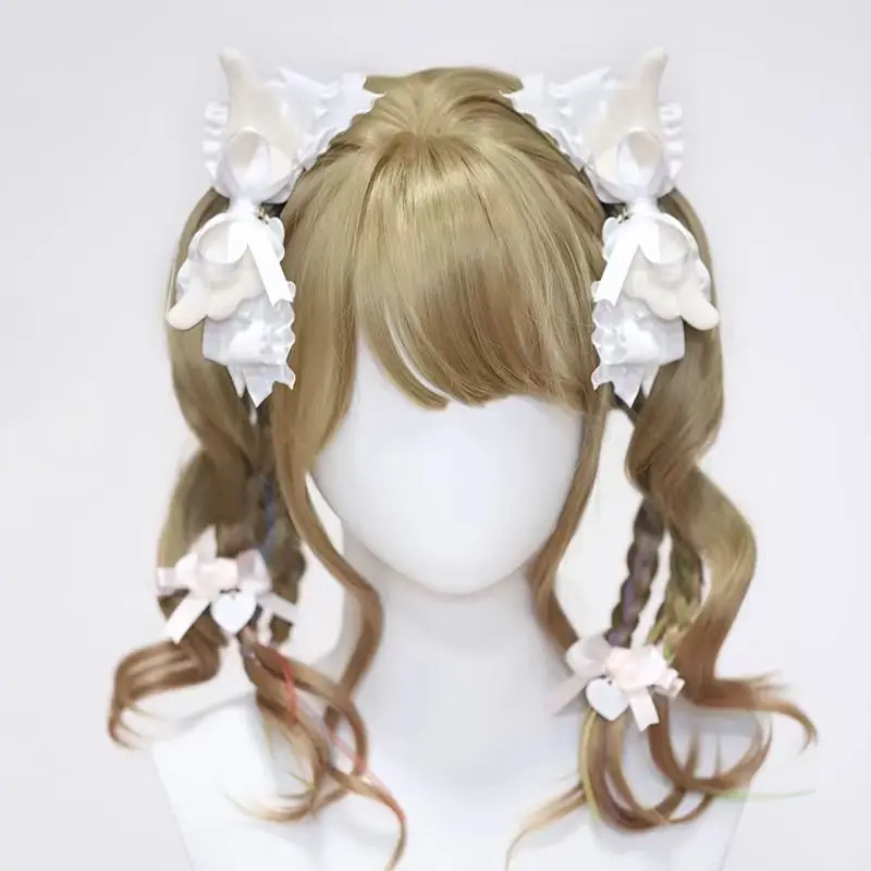Anime doplnky krídla luk vlásenka japonská ručne vyrábaná hlava Lolita Vlasové doplnky kawaii príslušenstvo