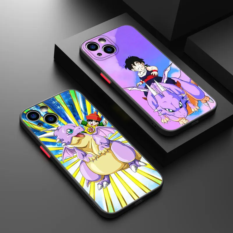 Anime Dragons Balls GOKUS pre iPhone 15 14 13 12 11 Pro Max xs Max x xr 7 8 plus 6s 5s mrazené priesvitné puzdro na telefón
