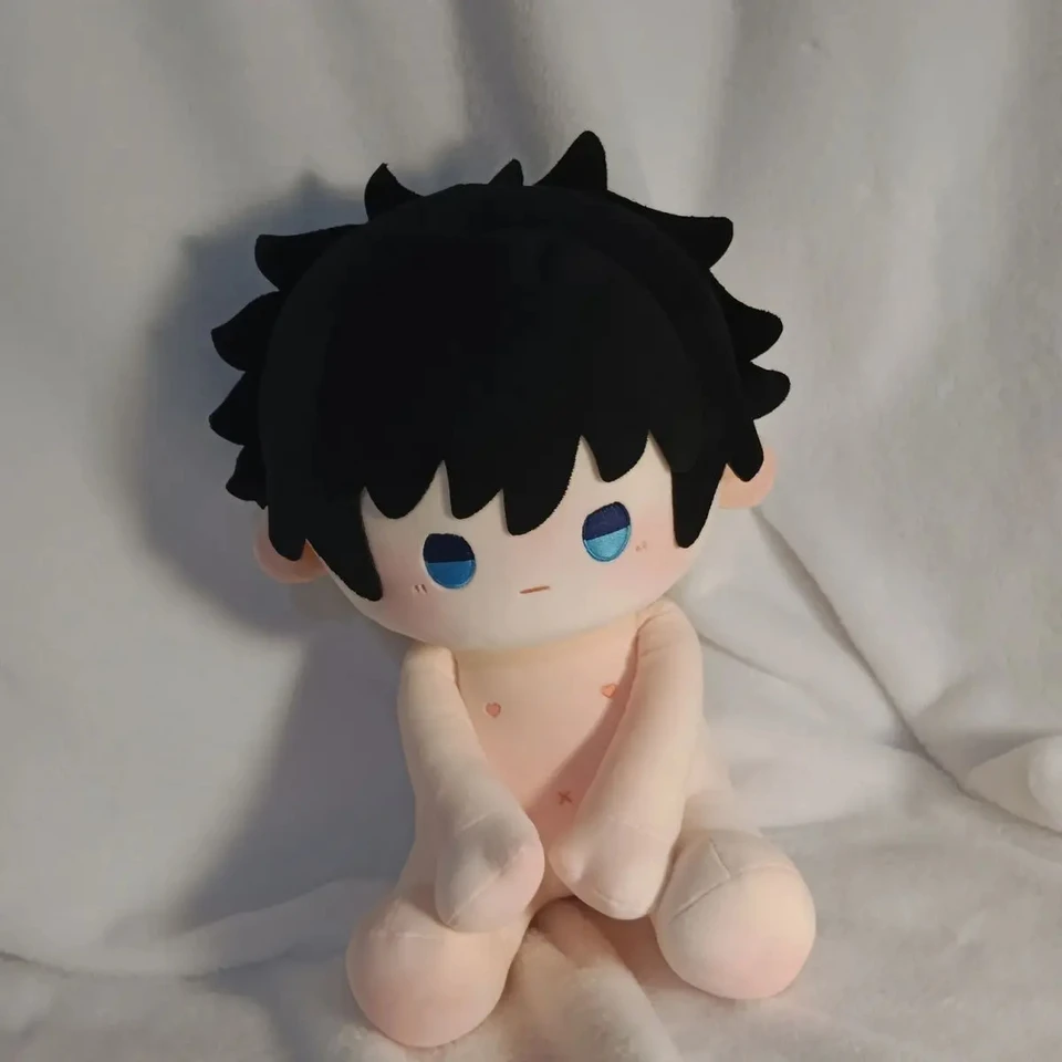 Anime fushiguro megumi atribúty atribúty mäkkých plyšových bábik 40 cm oblečené plnené hračky sedenie postoja figúrky vankúš vianočný darček