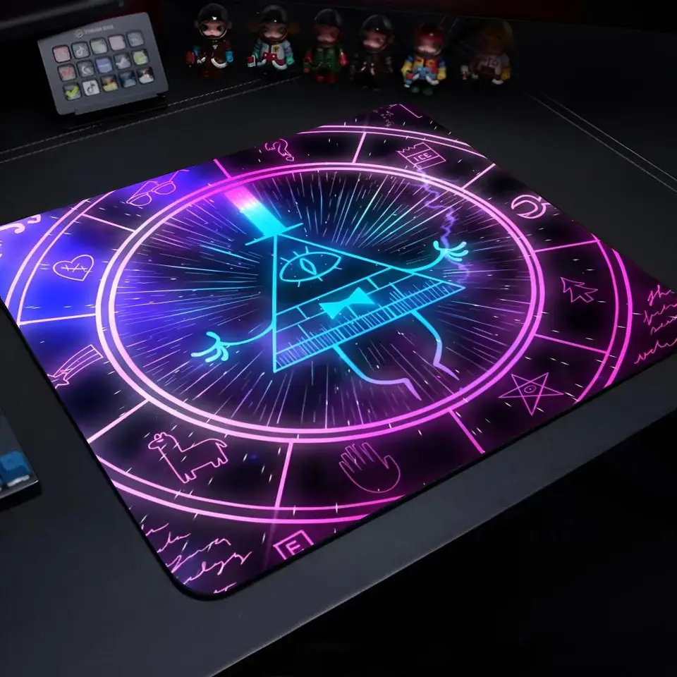Anime Game B-Bill C-Cipher Miniso Mouse Pad Anime Game Mouse podložka Vysoko kvalitná malá podložka na gumový laptop Desk Desk Pad