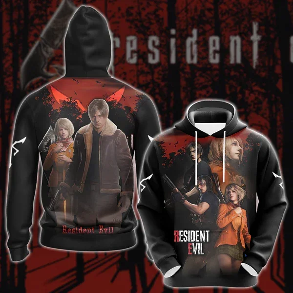 Anime Game Resident Evil Hoodies 3D Tlač Ženy/Muži mikiny mikiny Streetwear Hip Hop Pullover Kids Detské oblečenie Cosplay
