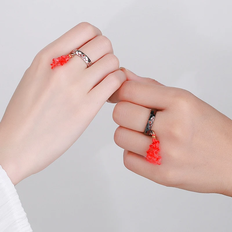 Anime Grandmaster of Demonic Cultivation Rings Mo Dao Zu Shi Wuxian Lan Wangji Cosplay pár prsteň šperky doplnky propags
