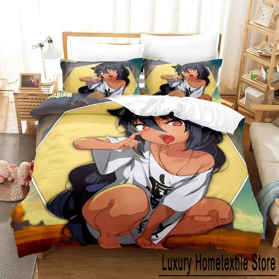 Anime Great Jahy nebude poraziť podstielku sada obliečkových krycích postele set prešívaná prikrývka vankúš Pillowcase pokrývka kráľa kráľovnej veľkosti chlapcov dospelí