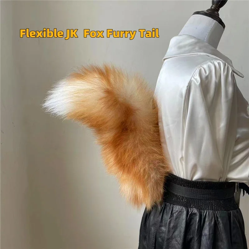 Anime halloween líška chvosty plyšový cosplay kostým faux kožušina veľké chvosty flexibilné jk mačka líška Fox churry chvost