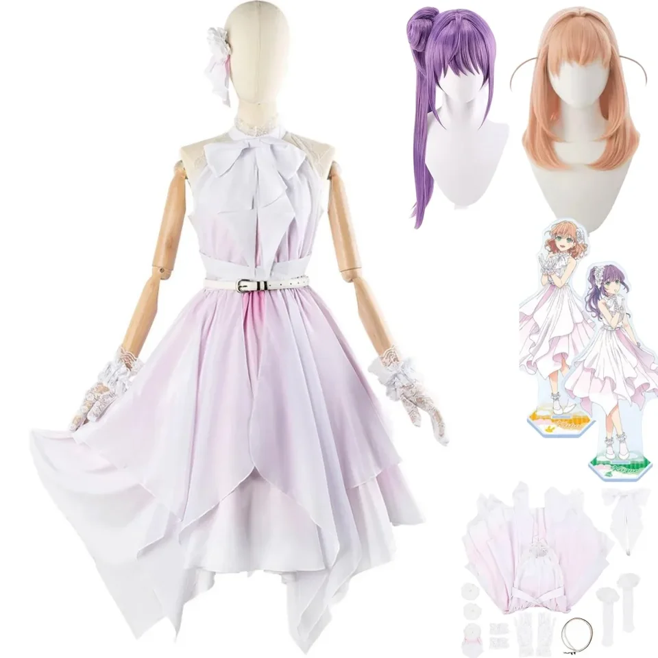 Anime hasu no Sora Jogakuin škola Idol Club Hinoshita Kaho Otomune Kozue Cosplay kostým parochň
