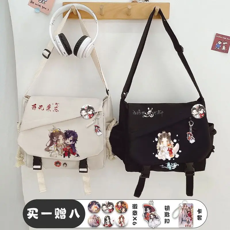 Anime Heaven Oficiálne požehnanie Hua Cheng Xie Lian Cosplay rameno taška Študent Šport crossbody batoh batohový taška darček