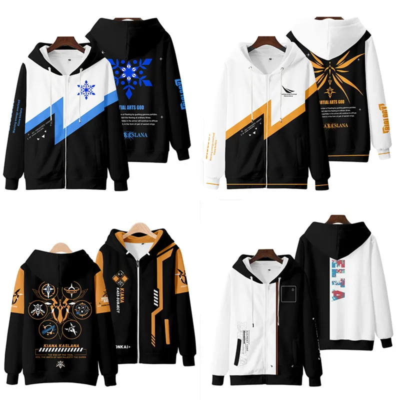 Anime Honkai Impact 3 Yae Sakura Hoodie Coat Women Men Men Men Men Men Men Men Men Men na jeseň Zimná voľná kapucňa móda harajuku mikina zipsové topy zips