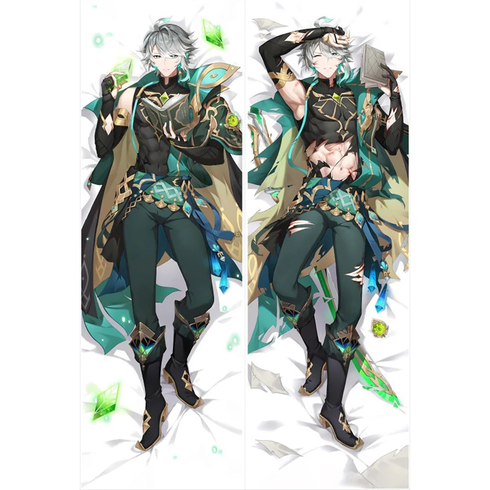 Anime hra Genshin dopad Dakimakura Alhaitham Arataki Itto Nahida Wanderer Dehya vankúš Hing Body Cover