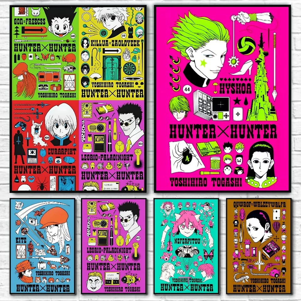 Anime Hunter x Hunter Plagát plagát papier tlač Domov obývacia izba spálňa Vstupný bar kaviareň maľba