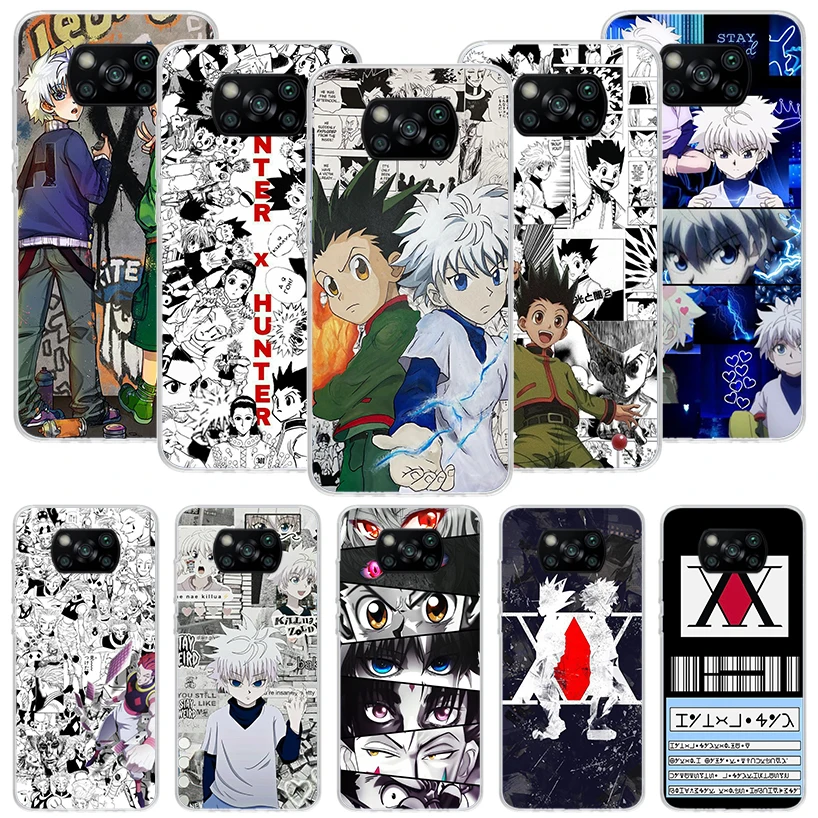 Anime Hunter X HXH Pase telefónu pre Xiaomi POCO x6 x5 x4 x3 NFC F5 F6 PRO F3 F2 F1 F4 GT M5S M4 M3 M2 Soft Coque Cover X3 NFC X4 G X4 G