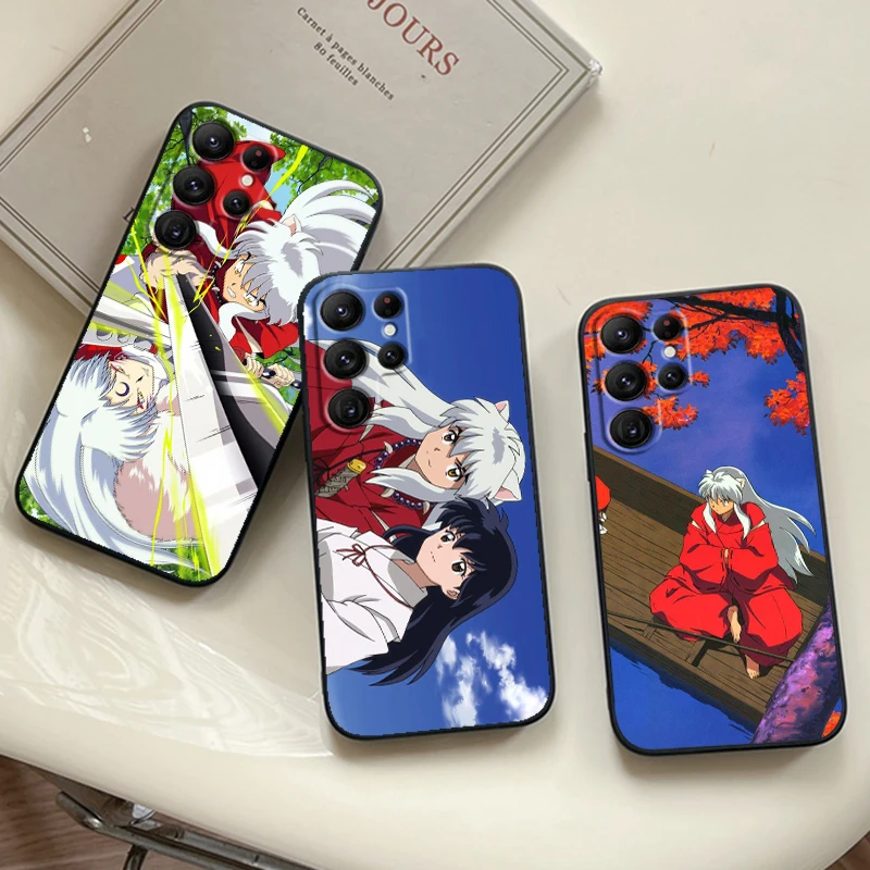 Anime i-inuyashas Art pre Samsung Galaxy S24 S23 S22 S21 S20 Fe S10 S10E Plus Ultra Pro Lite 5G Black Funda Phone Phone