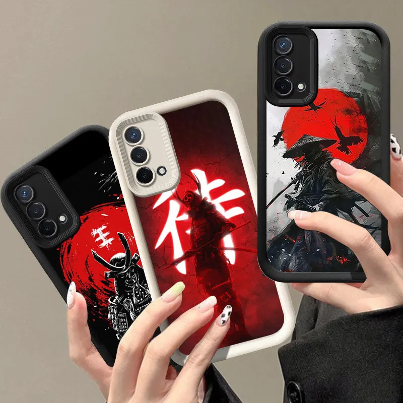 Anime Japanese Samurai Telefon Case pre Oppo A3 Reno 10 11 12 Pro 11f 12F A58 A78 4G A98 A3X 5G A15 A16 A17 A38 A53 A57 A60 A60 A92