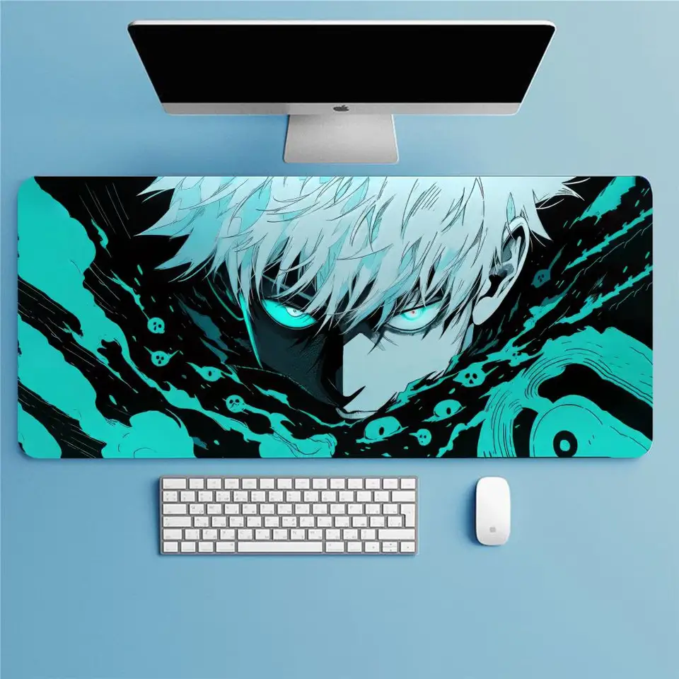 Anime Jujutsu Kaisen Mouse Pad Trendy Brand Cool a jednoduchý štýl gumová podložka podložky nadmerne veľtrhové hránkované študentské internáty