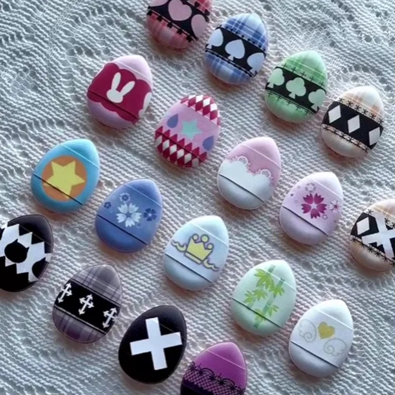 Anime karikatúra Shugo chary mini palec prášok Puff Cotton Pad Air vankúš Kozmetické sladké dievčatá šperky doplnky k narodeninám darček