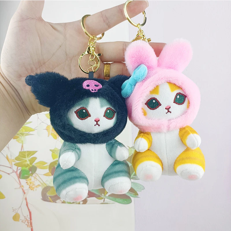 Anime Keychain Cute Moon Keyring Kawaii Zábavný karikatúra prívesok Keychains Hračky Darčeky