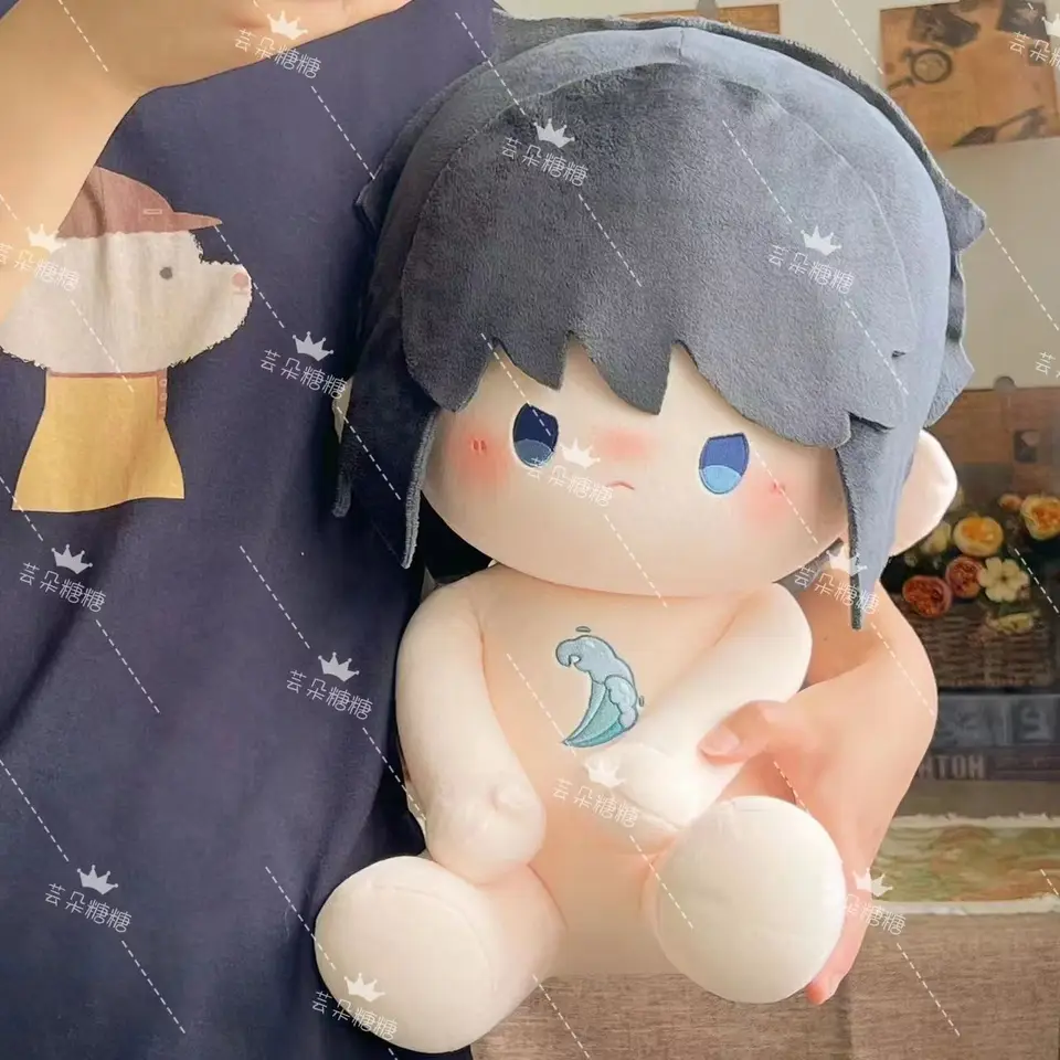 Anime kimetsu no yaiba tomioka giyuu cosplay 40 cm plyšová figuar