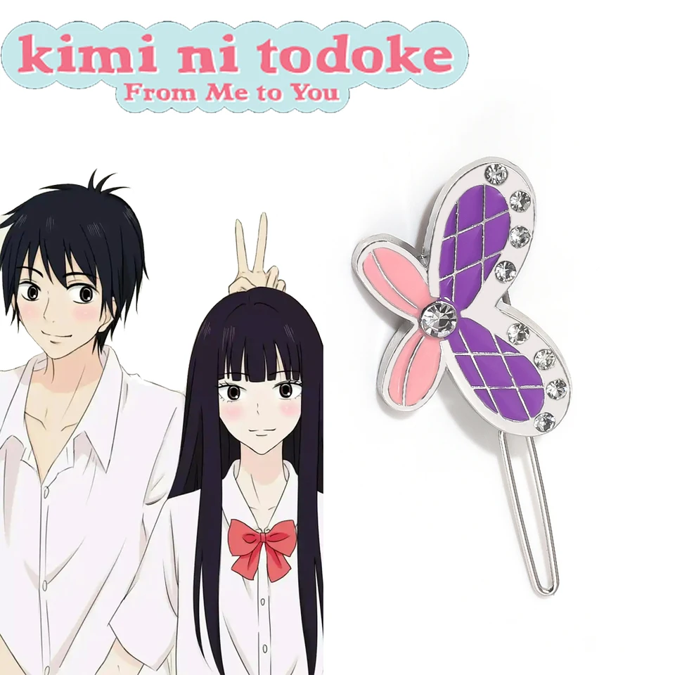 Anime kimi ni todoke odo mňa k tebe motýľ vlásenka Kuronuma Sawako Dámske vlasové doplnky Cosplay propagy šperky