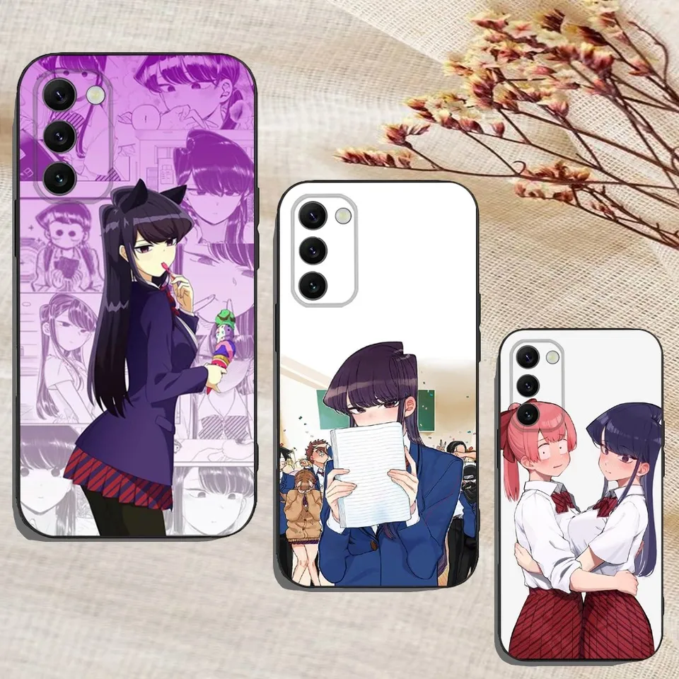 Anime Komi SHOUKO CANT KOMUNIKATION PASE pre telefón Samsung Galaxy A13, A21S, A22, A31, A32, A52, A53, A71, A80, A91 Soft Soft Black Cover