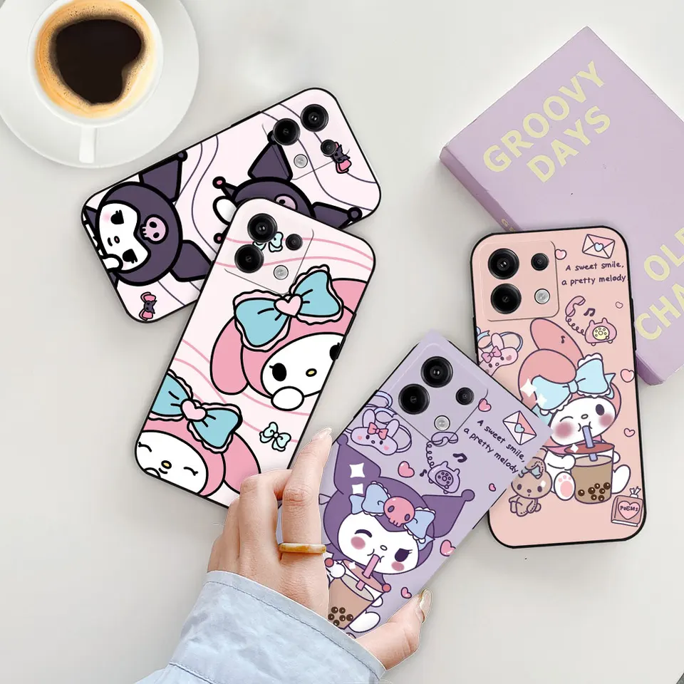 Anime Kuromi My Melody Phone Case pre OnePlus 6 7 7t 8t 9r Nord 2 3 Ace 2V CE 2 CE 2 LITE 5G Soft Silikone Case Funda