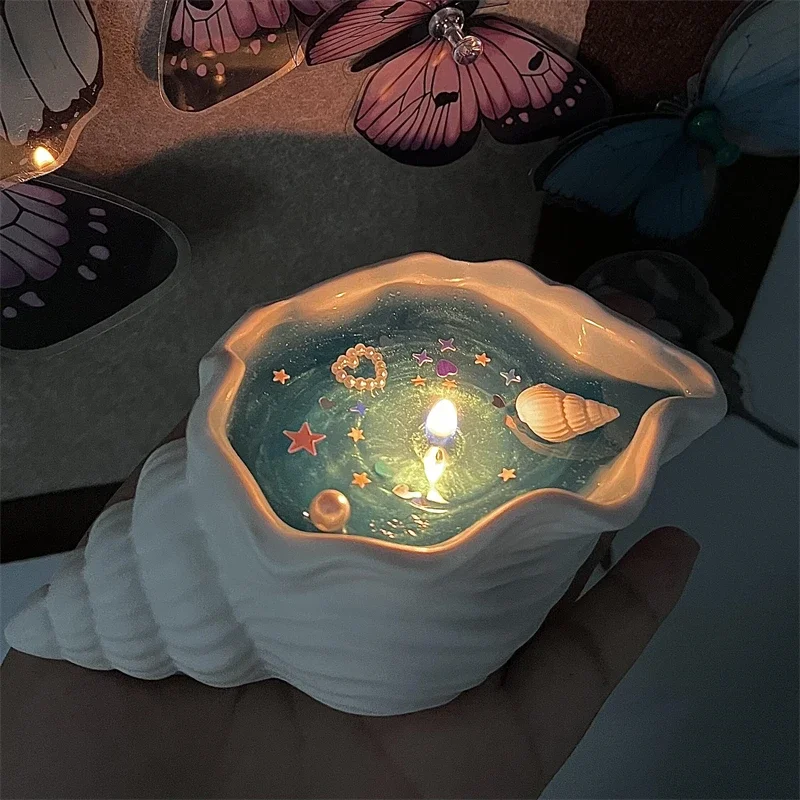Anime Love a Deepspace Rafayel Xavier Cosplay Souvenir Ornament Cartoon Conch Conch Mor Slimák Aromaterapeuta Sviečky