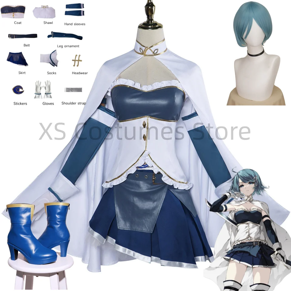 Anime miki Sayaka Cosplay kostým Puella Magi Madoka Magica bojuje proti doplnkom parochní na parochňu