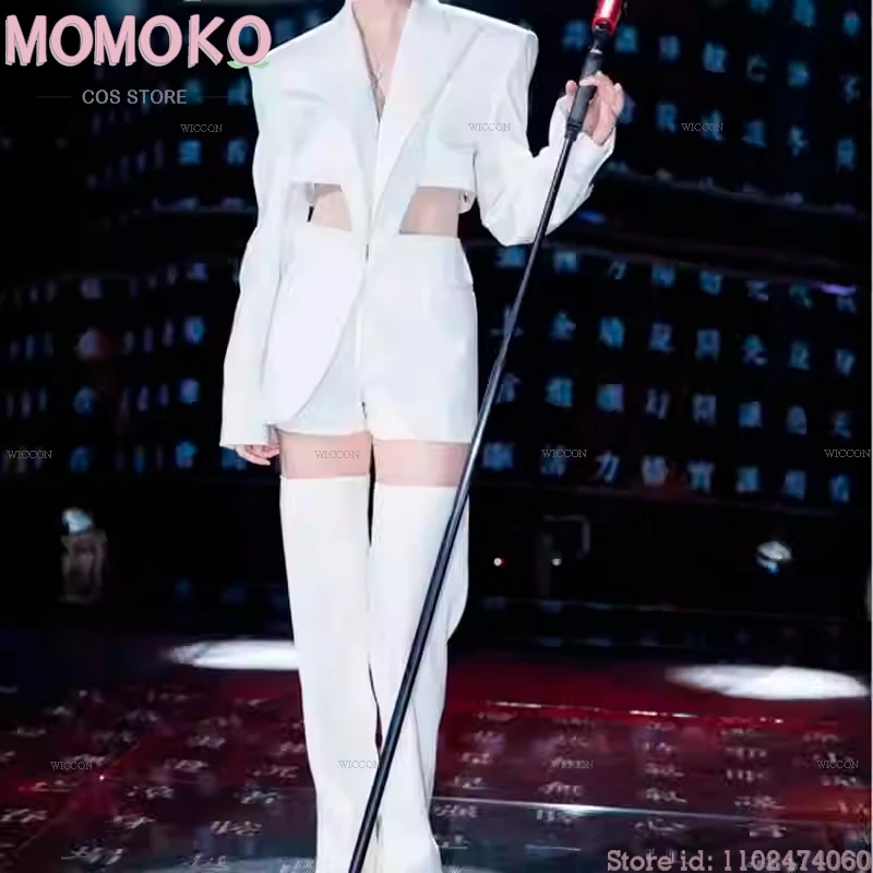 Anime mimozemské pódium Luka podobnosť pása výrez Blazer blink gone kostým cosplay parochňu Performance outfit Men Idol Party oblečenie