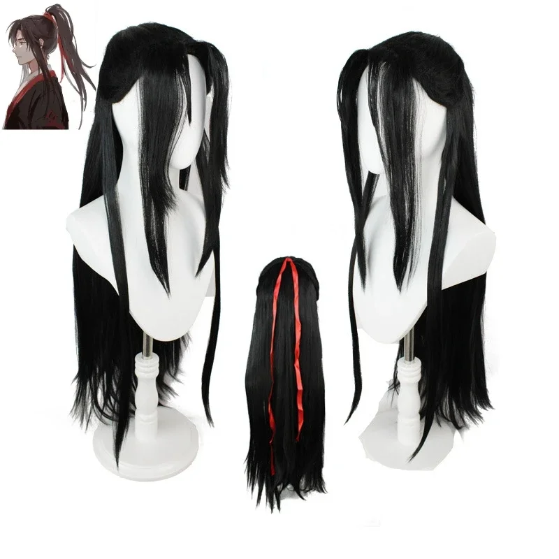 Anime mo dao zu shi grandmaster démonickej kultivácie Wei Wuxian čierne vlasy červené vlasy Ropecosplay parochňa na Halloween Party