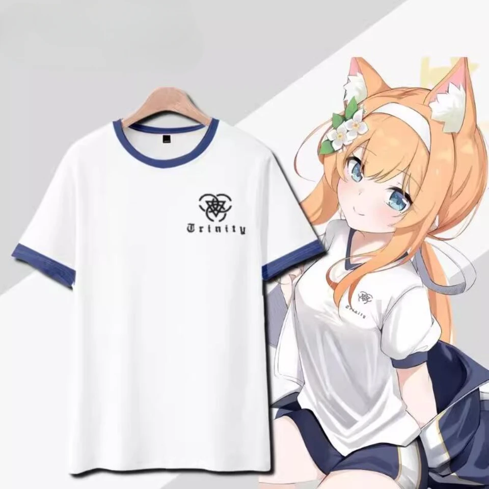 Anime modrý archív iochi mari 3d tlač T tričko Ženy Men letný móda O-krk krátky rukáv vtipné tričko Grafické odpaliská streetwear