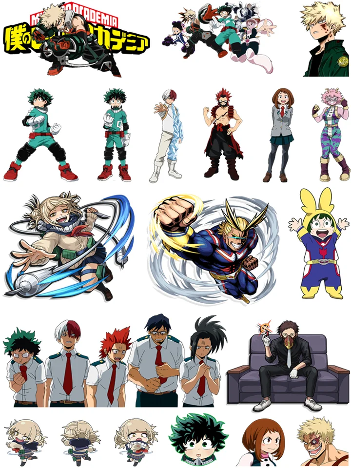 Anime My Hero Academia Acadial Opndes Patches Malú veľkosť prenosu tepla DIY Šijacie dekorácie Žlhacie aplikácie
