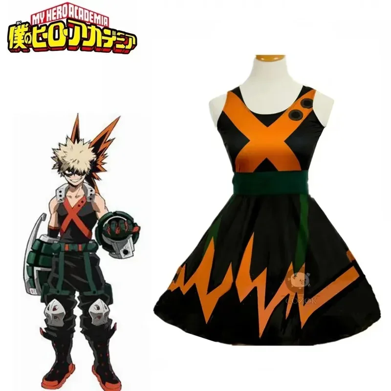Anime môj hrdina boku no hrdin akademickéia Katsuki Bakugo šaty cosplay kostým na mieru vyrobený nový