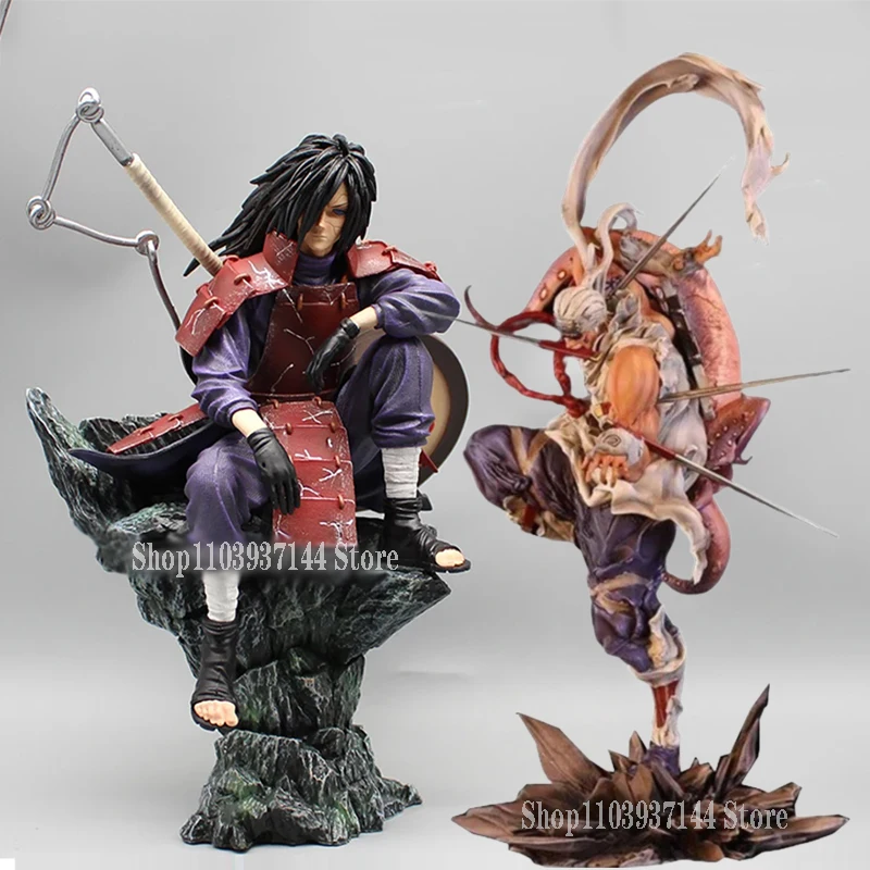 Anime Naruto Uchiha Madara Figure Ozdobenie Shippuuden Killer Action Action Obrázok GK Socha PVC Collectible Figuríny hračky modelu modelu hračiek