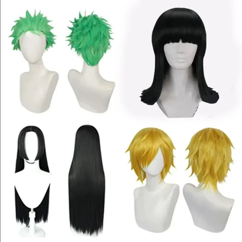 Anime Nico Robin Sanji Cosplay Wig roronoa cos zoro boa · Hancock tepelne odolný voči syntetickým vlasom karnevalové halloweenské párty rekvizity