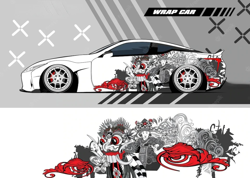 Anime nálepka automobilu japonský štýl maľba vozidla bočná slepka na dlhú nálepku vinyl obal predné anime cartoon retro dekoratívna nálepka