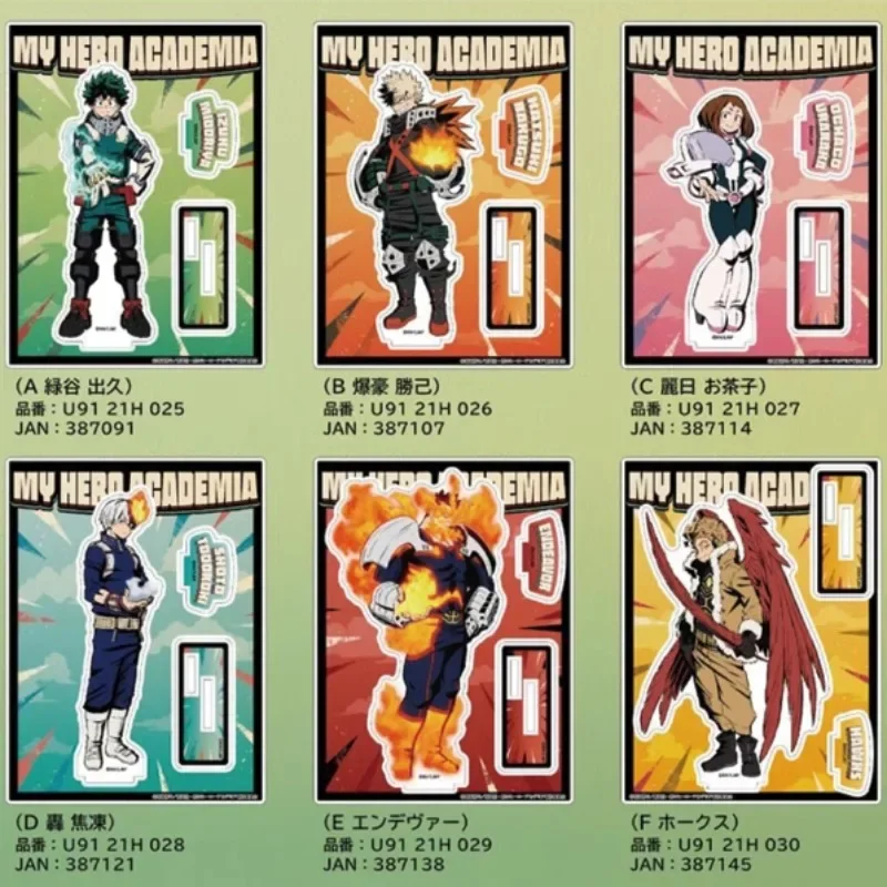 Anime Ochako Uraraka Izuku Midoriya Katsuki Bakugo Shoto Todoroki akrylová stánok Game Figula Figula Postava Plate Cosplay Toy Gift