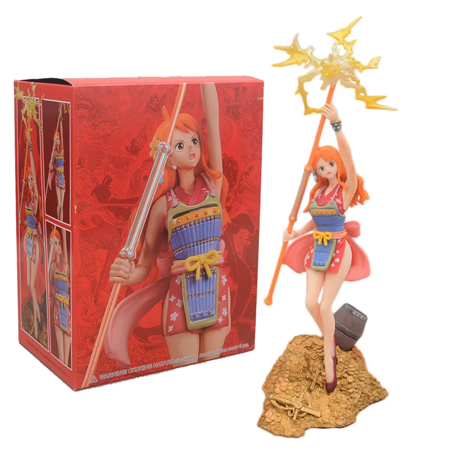 Anime One Piece Nami Figure Diva Stick Model Gift Collection Collection 23cm Luffy akčná figúrka Zbierka darček Sexy figuine