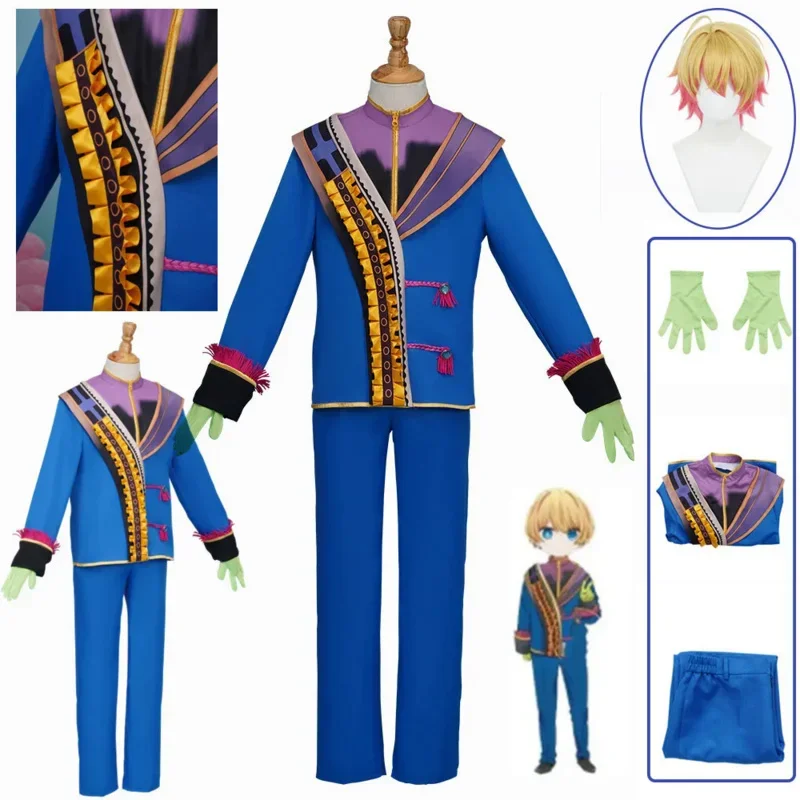 Anime oshi no ko hoshino aqua cosplay kostým parochň
