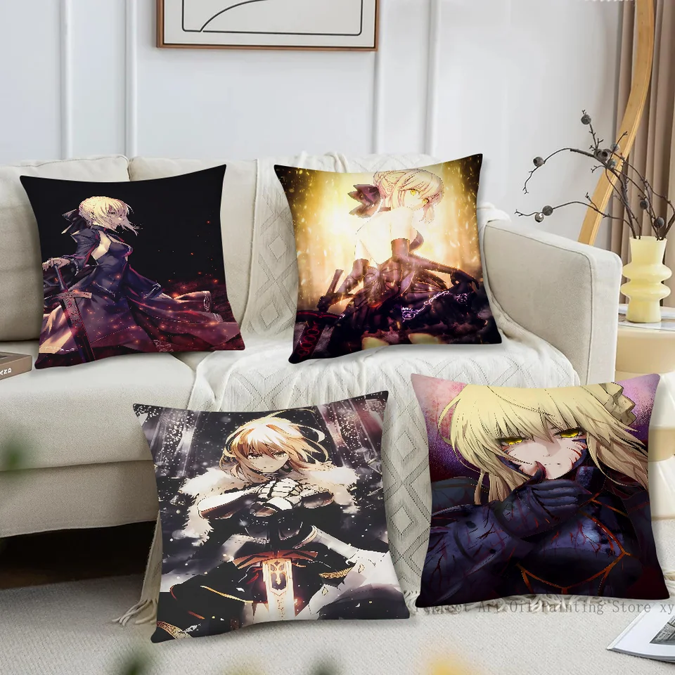 Anime osud nulové pobyt Night Sabre vankúš vankúš štvorcový vankúš Spál