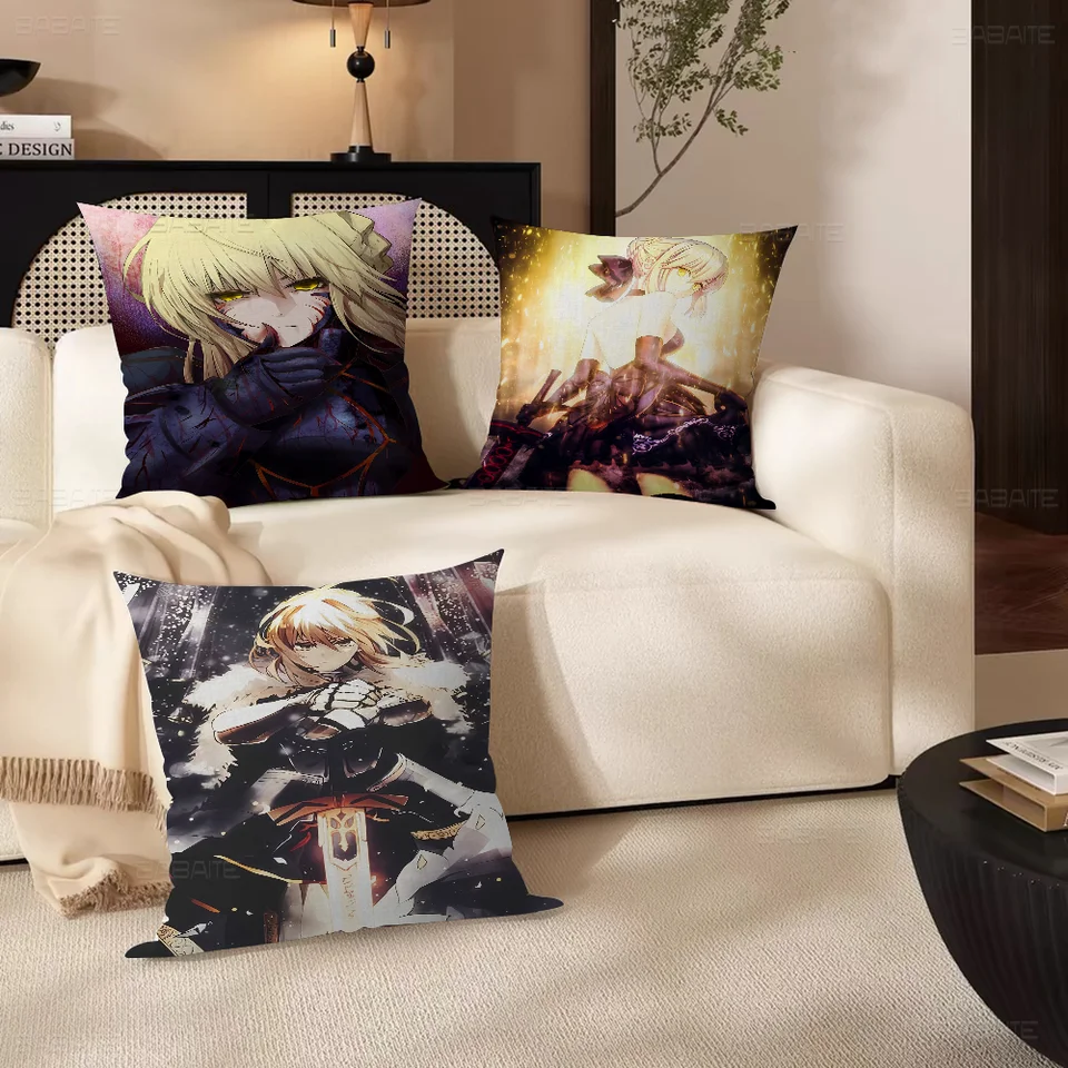 Anime osud nulové pobyt nočné šabľové vankúšové kryt