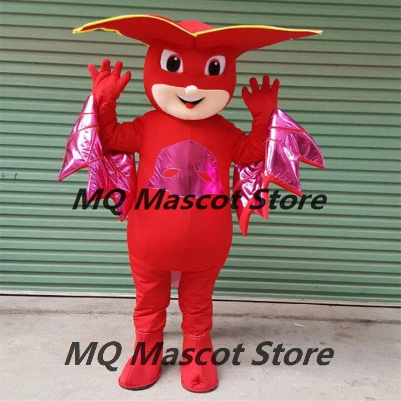 Anime Owl Girl Mascot kostýmy Červená maska ​​Girl Cosplay kostým narodeniny Custom Furry Apparel Character Fancy Dress Mask