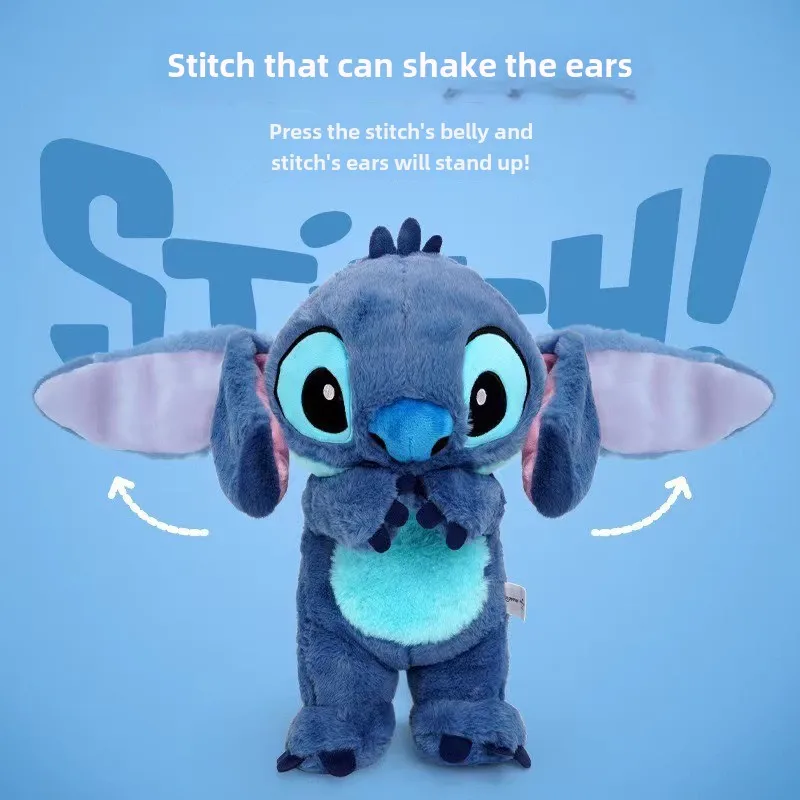 Anime plyšový steh Disney Dýchanie vydierka upokojuje plyšové hračky, deti spánok, bábiky majú pohyblivé uši, detské narodeninové darčeky