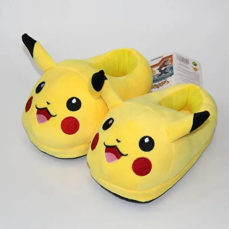 Anime Pokemon Winter Pliper Roztomilý pikachu mäkký teplý unisex cosplay topánky bez sklzu Pohodlné domáce domy vianočný darček
