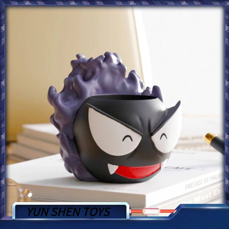Anime Pokémon Gastly Creative Stationery Storage Per Držiteľ akčného postavičky Model kefka Pot Office Domáce hračky Hračky Darček pre deti